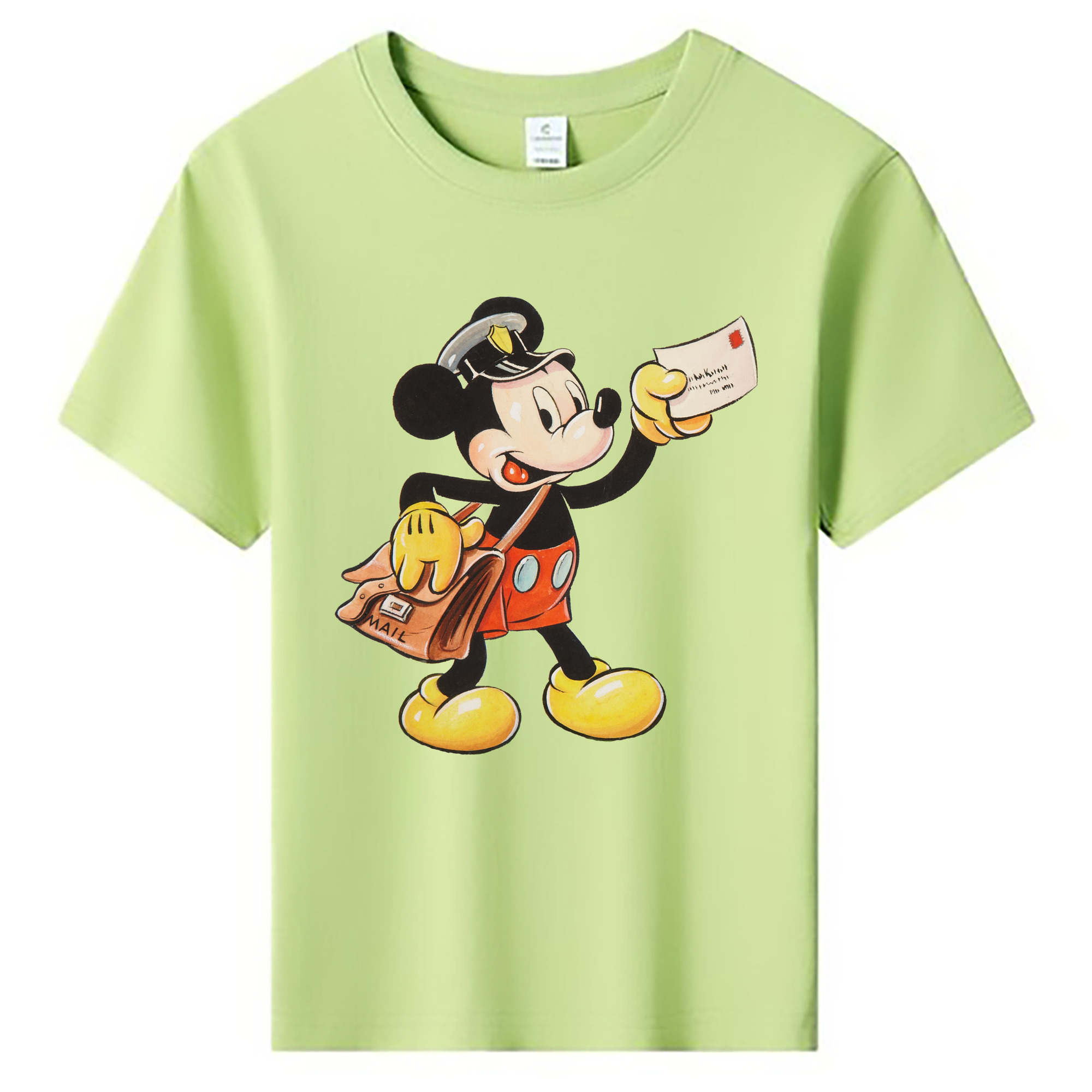 ミッキーマウス Mickey Mouse 綿100％キッズTシャツ（フロントプリント）
